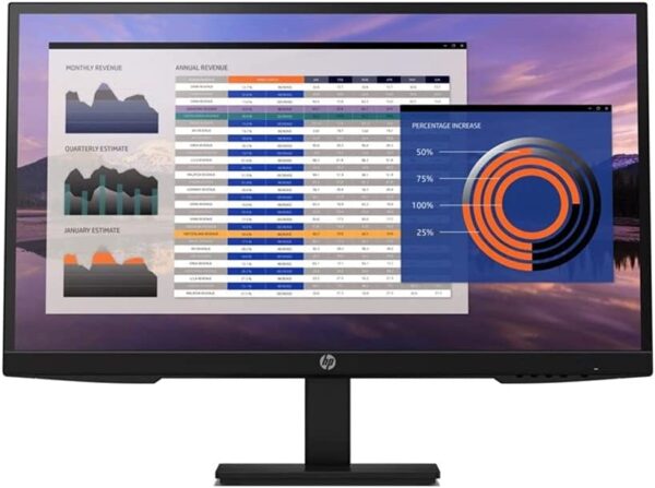 شاشة HP P27h 27-Inch G4 FHD (1920 x 1080) IPS Display Monitor 5ms 75hz Refresh Rate with DP HDMI VGA Inbuilt Speaker Low Blue Light Mode Vesa Mount Height Adjustable Mercury-Free Display