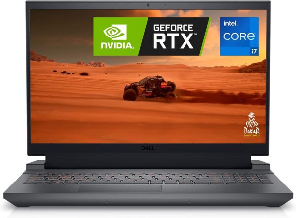Dell G15 5520 Gaming Laptop - Intel® Core™ i7 Processor 12700H (2.30 GHz) من الجيل الثاني عشر RAM 16GB DDR5 512  NVME NVIDIA RTX 3050TI 4G 