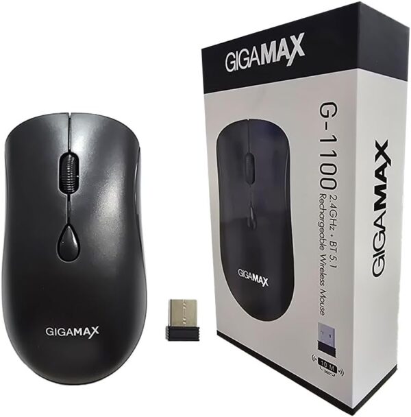 GIGAMAX G-1100 Rechargeable Wireless Mouse ماوس جيجاماكس وايرلس